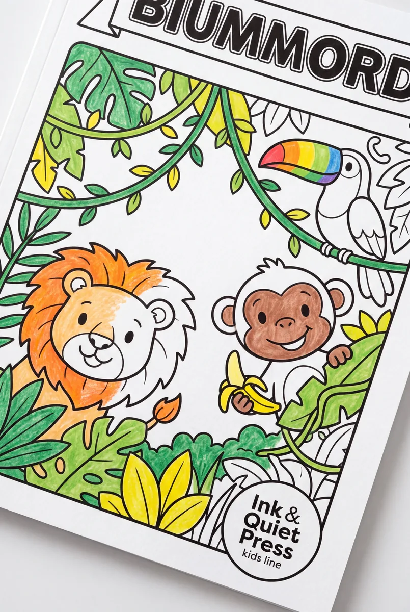 Jungle Friends Coloring cover
