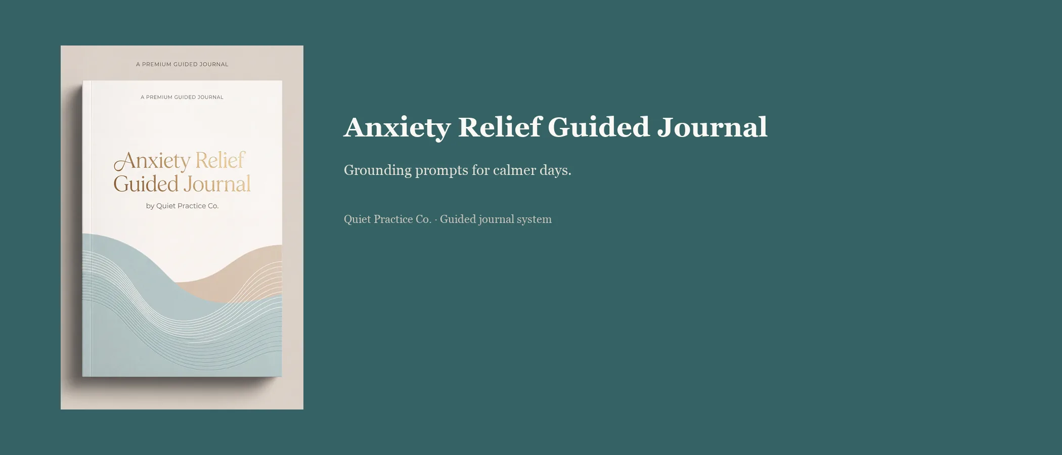 Anxiety Relief Guided Journal A+ module 1