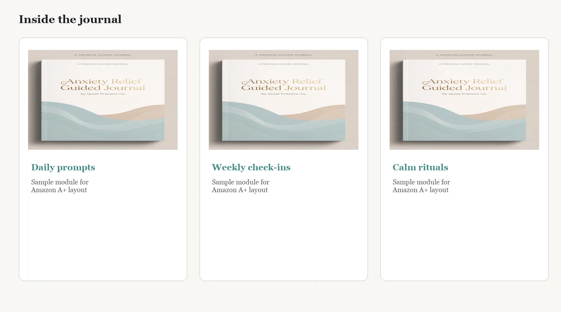 Anxiety Relief Guided Journal A+ module 2