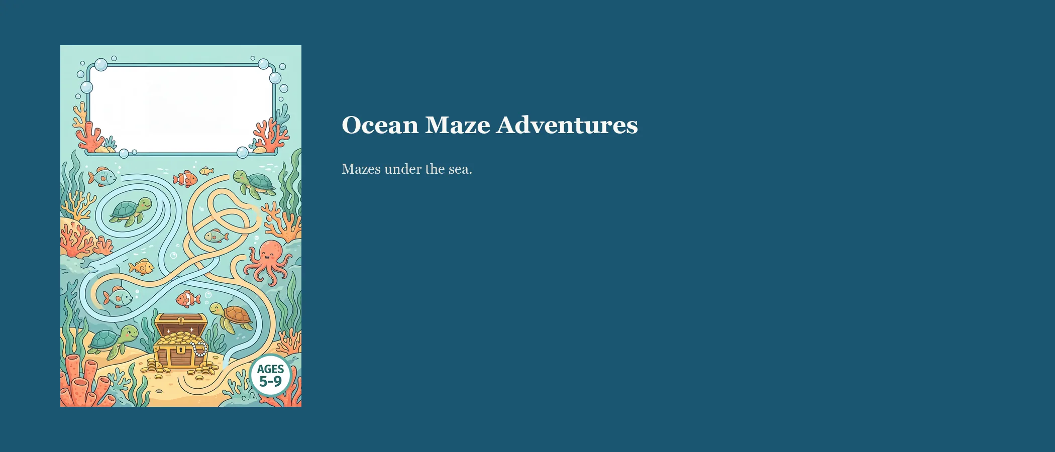 Ocean Maze Adventures A+ module 1